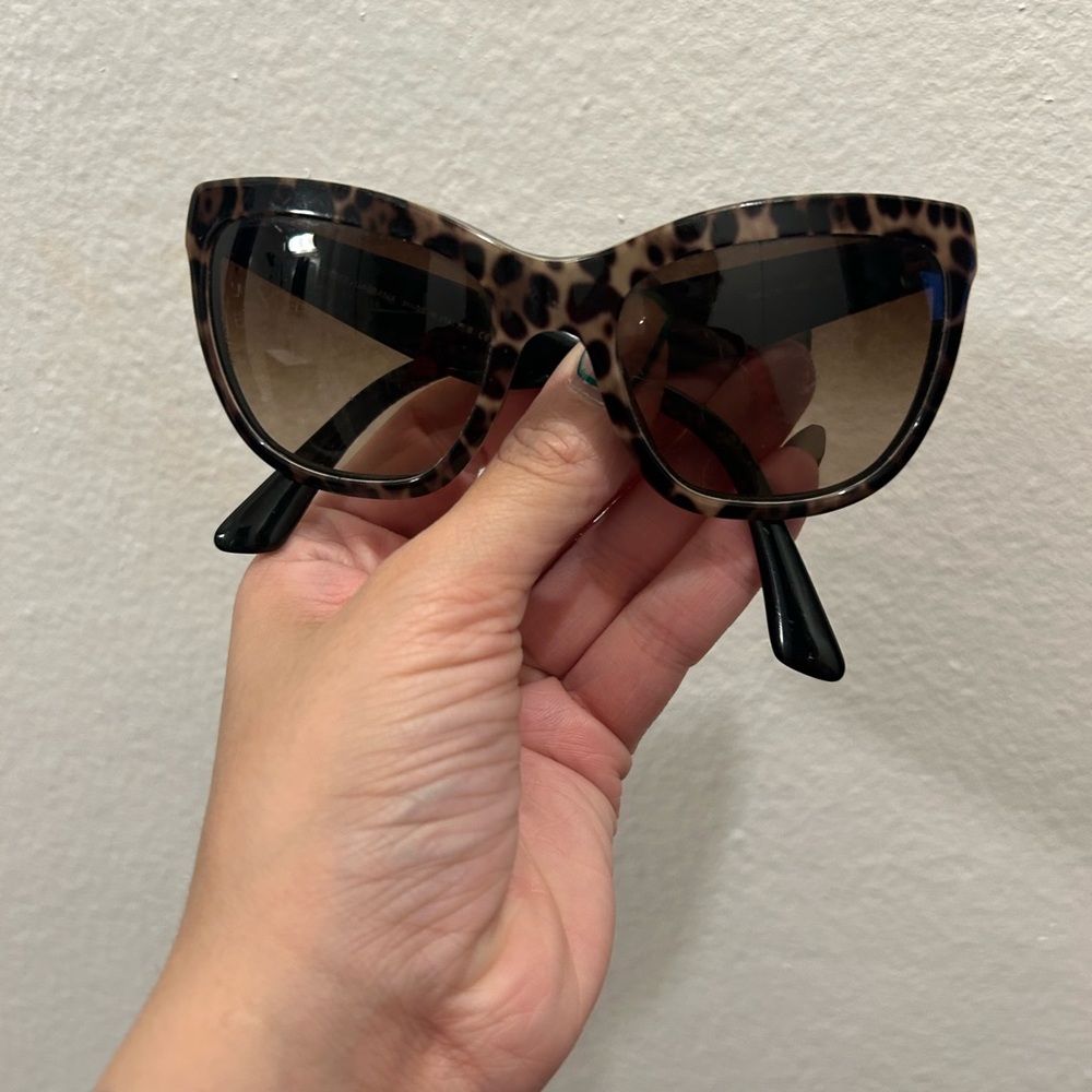 Dolce & Gabbana Brown and Black Cat-Eye Sunglasses